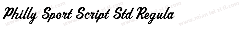 Philly Sport Script Std Regular字体转换